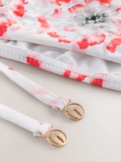 B by Ted Baker Caleçons taille haute Fleuri blanc Clearance