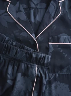 B by Ted Baker pyjama boutonné en jacquard bleu marine Online