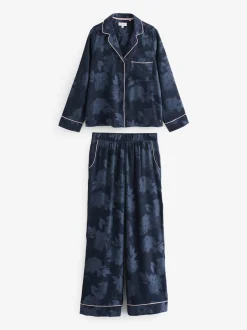 B by Ted Baker pyjama boutonné en jacquard bleu marine Online