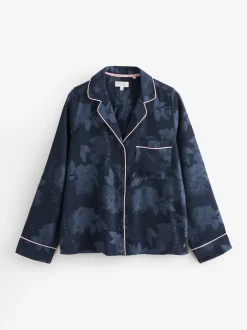 B by Ted Baker pyjama boutonné en jacquard bleu marine Online