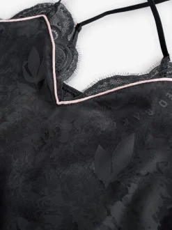 B by Ted Baker Pyjamas caraco Noir Fleuri en jacquard New