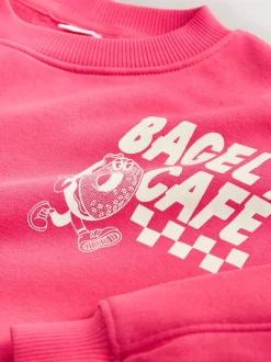 Next Bagel rouge/anthracite - Ensemble Sweat-shirt et Leggings (3-16ans) Outlet