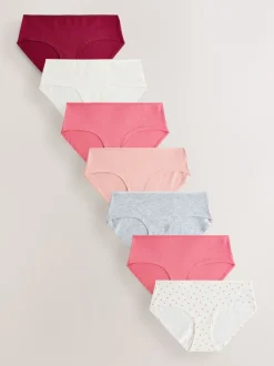 Next Baie/Rose - Culotte en coton riche 7 Pack Court Best