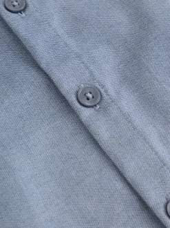 Baker by Ted Baker Chemise Bleu à Manches courtes avec Nœud Cravate Best