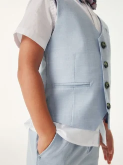 Baker by Ted Baker ensemble gilet, chemise et shorts bleu New