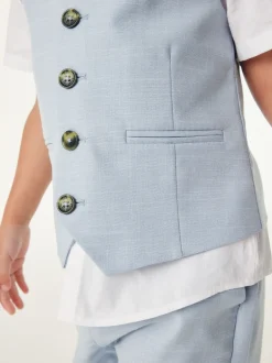 Baker by Ted Baker ensemble gilet, chemise et shorts bleu New