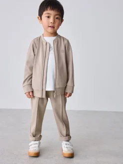 Baker by Ted Baker Ensemble T-shirt, Veste Texture Beige Sable et Pantalons Outlet