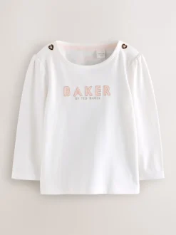 Baker by Ted Baker Ensemble salopette et t-shirt rose en jacquard à nœud Outlet