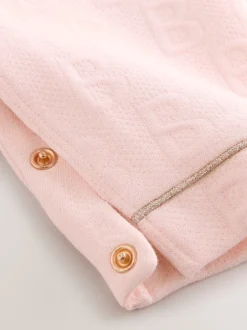 Baker by Ted Baker Ensemble salopette et t-shirt rose en jacquard à nœud Outlet