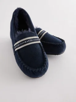Baker by Ted Baker Garçons Chaussons mocassins marine Clearance