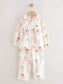 Next Ballerine écru/rose - Pyjama Bouton à travers tissé (9mths-10yrs) Discount