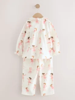 Next Ballerine écru/rose - Pyjama Bouton à travers tissé (9mths-10yrs) Discount