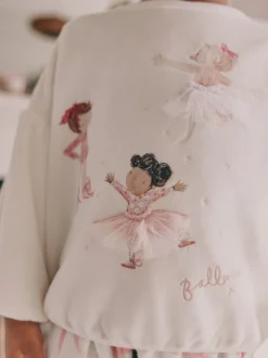 Next Ballerine écru/rose - Pyjama en laine polaire (9mths-10yrs) Sale