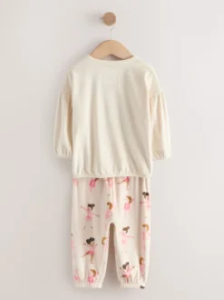 Next Ballerine écru/rose - Pyjama en laine polaire (9mths-10yrs) Sale