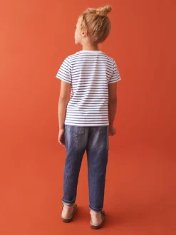 Next - T-shirt (3-16ans) Bande blanche Best