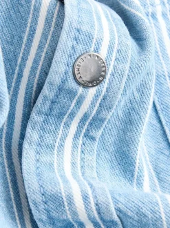 Next Bande bleue - Chemise en Denim à Manches longues (3mois-7ans) Outlet