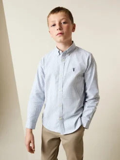 Next - Chemise Oxford (3-16ans) Bande bleue Hot