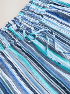 Next Bande bleue - Pantalon large à enfiler Online