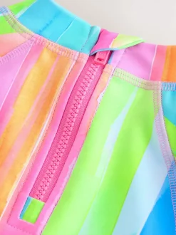 Next Bande d'arc-en-ciel - Ensemble de bain Sunsafe à manches courtes (3mois à10ans) Discount