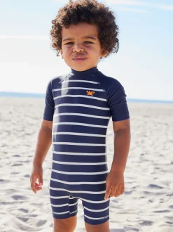 Next Bande marine - Maillot de bain Sunsafe All-In-One (3mths-7yrs) Clearance