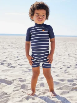 Next Bande marine - Maillot de bain Sunsafe All-In-One (3mths-7yrs) Clearance
