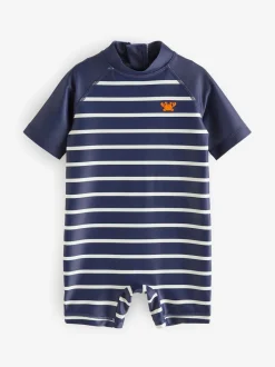 Next Bande marine - Maillot de bain Sunsafe All-In-One (3mths-7yrs) Clearance