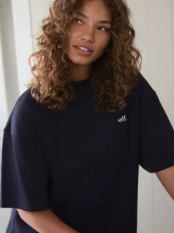 self. Bande marine - soi-même. Pyjama à manches courtes