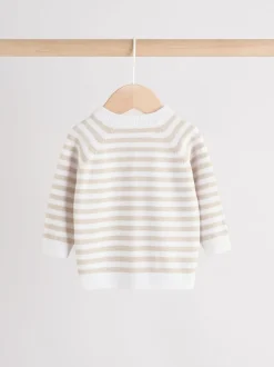 Next Bande neutre - Ensemble Bébé (0mths-2yrs) - Top et jambières en tricot New