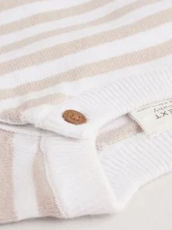 Next Bande neutre - Ensemble Bébé (0mths-2yrs) - Top et jambières en tricot New