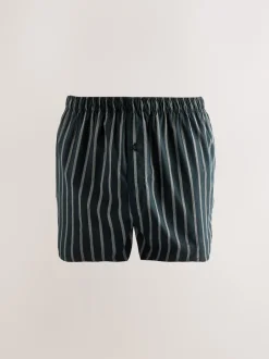 Next - Lot de 4 - Boxers purs tissés Bande noire New