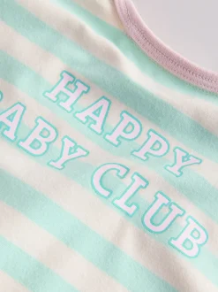 Next - Ensemble haut à manches longues et leggings 6 pièces (0mois-3ans) Bande rose Sale