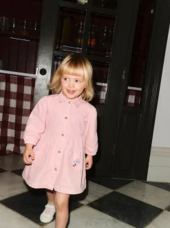 Next Bande rose - Robe en coton à manches longues (3mois8ans) Clearance