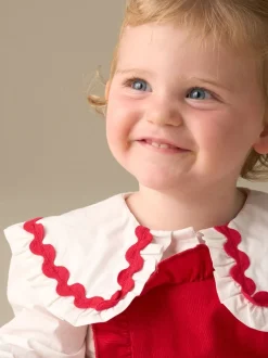 Angel & Rocket Barboteuse Dolly rouge et blanche Online