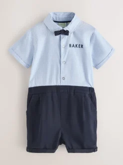 Baker by Ted Baker Barboteuse bleue élégante à nœud cravate Outlet