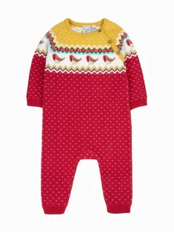 Frugi Barboteuse de Noël en maille New
