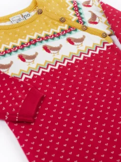 Frugi Barboteuse de Noël en maille New