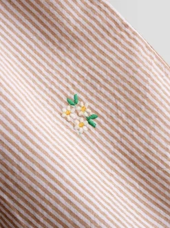 Jojo Maman Bébé Barboteuse brodée à épaules volantées Discount