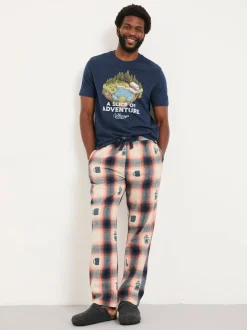 Fat Face Bas de pyjama FatFace en jacquard café Best