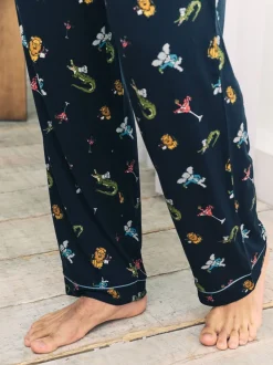 Chelsea Peers Bas de pyjama imprimé Wild dining Hot