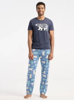 Hatley Bas de Pyjamas Polar ours Bleu
