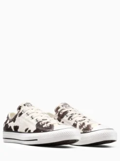 Converse Baskets basses en daim Pony imprimé vache