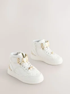 Baker by Ted Baker Baskets montantes Blanc Charm FILLE New