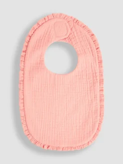 Jojo Maman Bébé Bavoir à volants en mousseline Bébé New