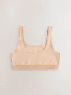 Next - Lot de 3 crop tops (5-16 ans) beige Clearance
