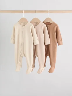 Next beige - Lot de 3 dors-bien bébé zippés (0-2ans)
