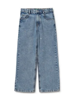 Benetton Jean droit orné bleu Online