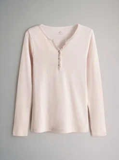 The Set Berry/rayure/rose/blanc - 4 Pack Ribbed Henleys Manches longues T-shirt Best