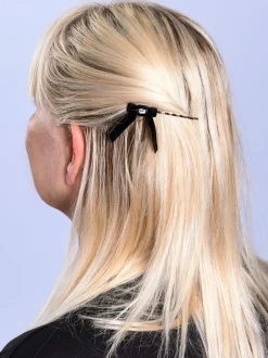 Bibi Bijoux lot de 2 poignées noires à cheveux avec nœud