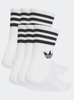 adidas originals Blanc - Chaussettes à col rond 6 Lot