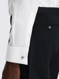 MOSS Blanc - Ajusté - Chemise Marcella à robe bavoir Clearance